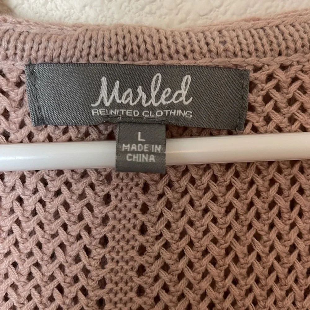 Mermaid 🧜♀️ Ombré Knit Hoodie Size L - Picture 2 of 5